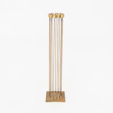 2022 Val Bertoia Sonambient Wire Sculpture with 11 Brass Rods 11x11x49 Inches