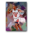 B. J. Armstrong Art Card Limited 17/50 Edward Vela Signed (Chicago Bulls)