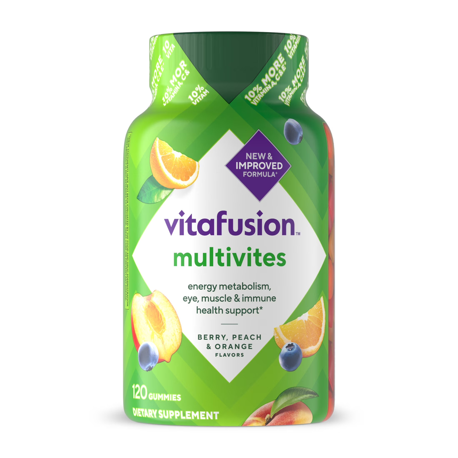 Vitafusion Multivites Gummy Multivitamins for Adults with 10% More Vitamins A, C