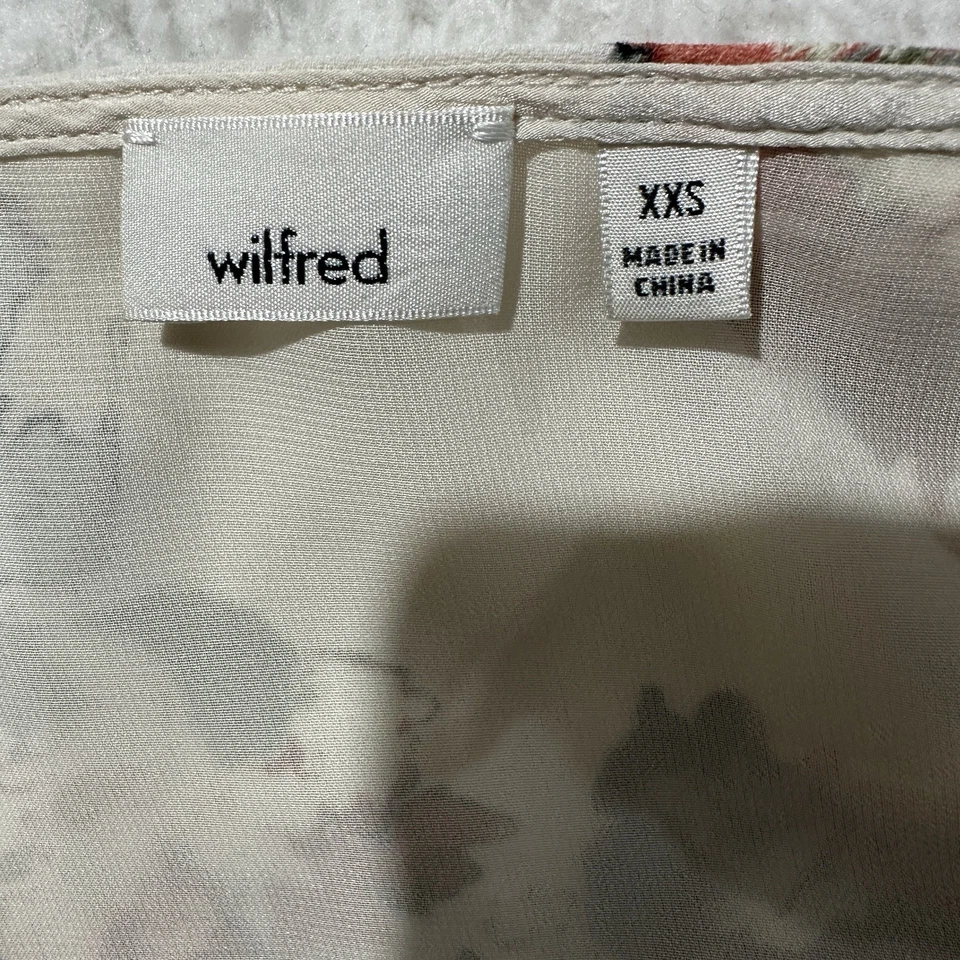 Vestido envolvente floral marfil Aritzia Wilfred Astere talla XXS Foto 2 de 4