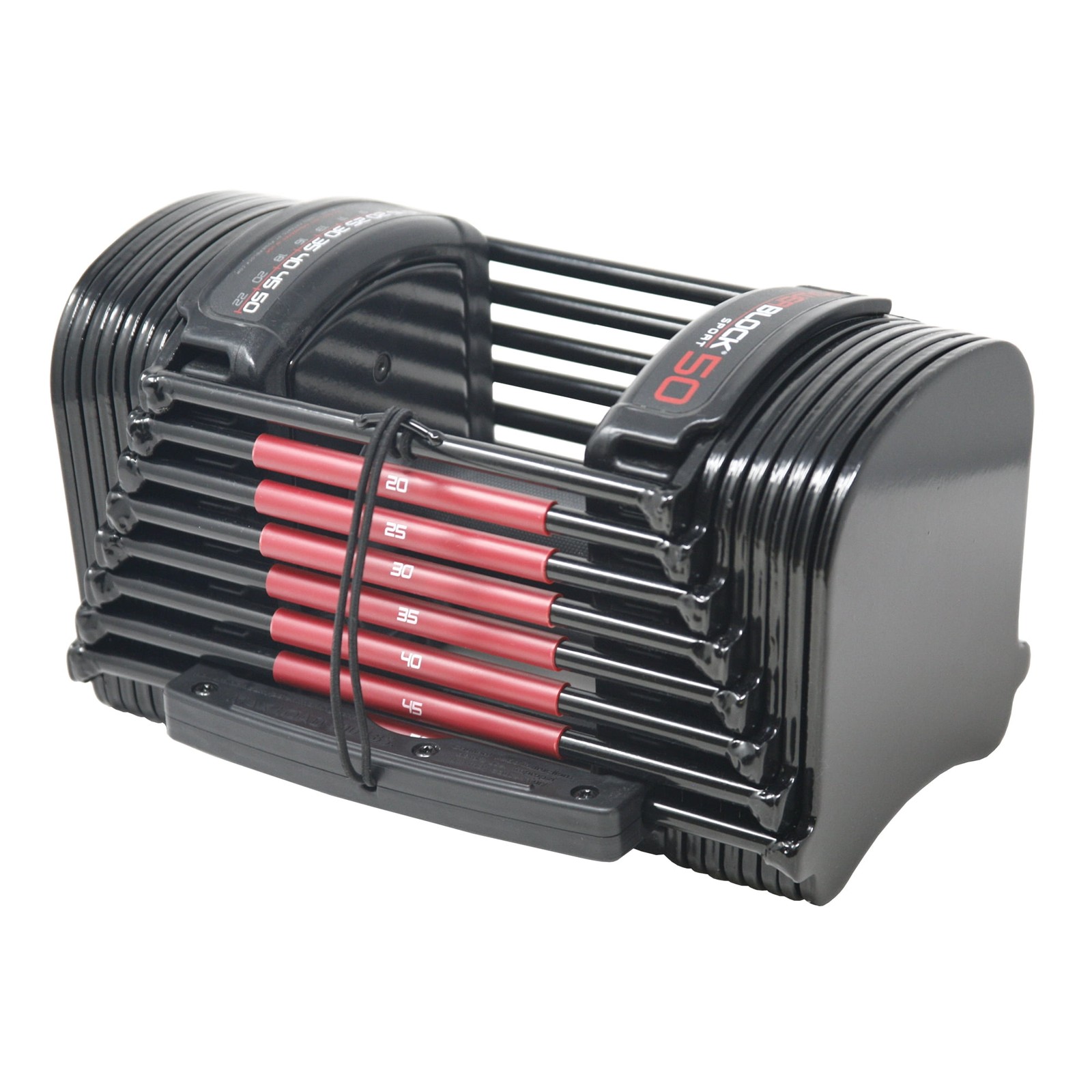 POWERBLOCK 50 - 10-50 ФУНТОВ РЕГУЛИРУЕМЫЕ ГАНТЕЛИ, ОДИНОЧНЫЕ ГАНТЕЛИ - ЧЕРНЫЕ