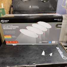 Commercial Electric Ultra Slim 6 In. Color Selectable Recessed Led Kit 4-pack Commercial Electric Ultra Slim 6 In. Color Selectable Recessed Led Kit 4-pack