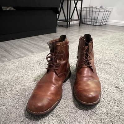 Timberland Brown Leather Chukka Lace-Up Boots with Side Zip Kendrick Side Zip Boots Timberland Kendrick Chukka Boots  main image 3