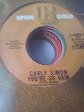 Carly Simon, You're So Vain / The Right Thing To Do ~ NM Spun Gold 45 +sleeve