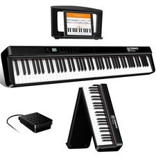 TERENCE X88E Digital Piano, 88 Keys, Foldable, 15W Dual Speaker, Progressively W