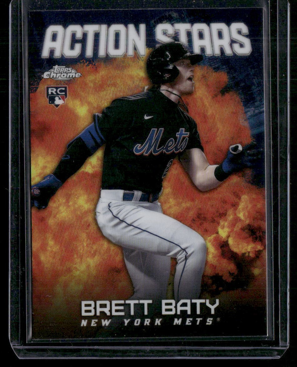 2023 Topps Chrome Update #ASC-11 Brett Baty Action Stars (RC)