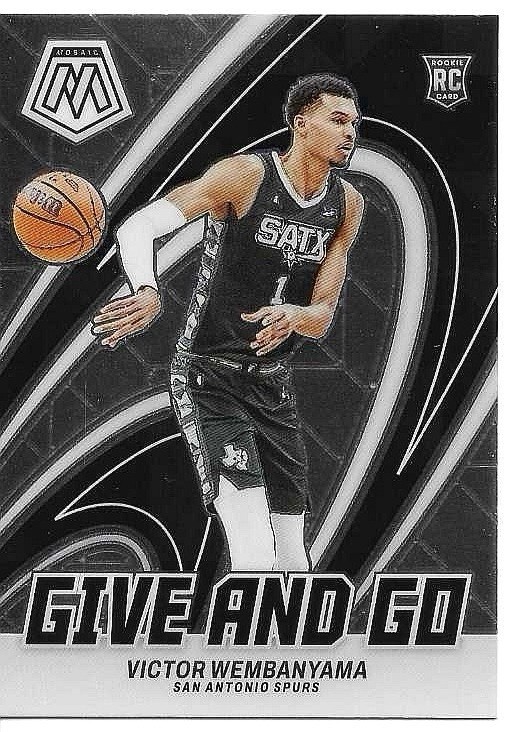 2023-24 Panini Mosaic - Give and Go Victor Wembanyama #12 (RC)
