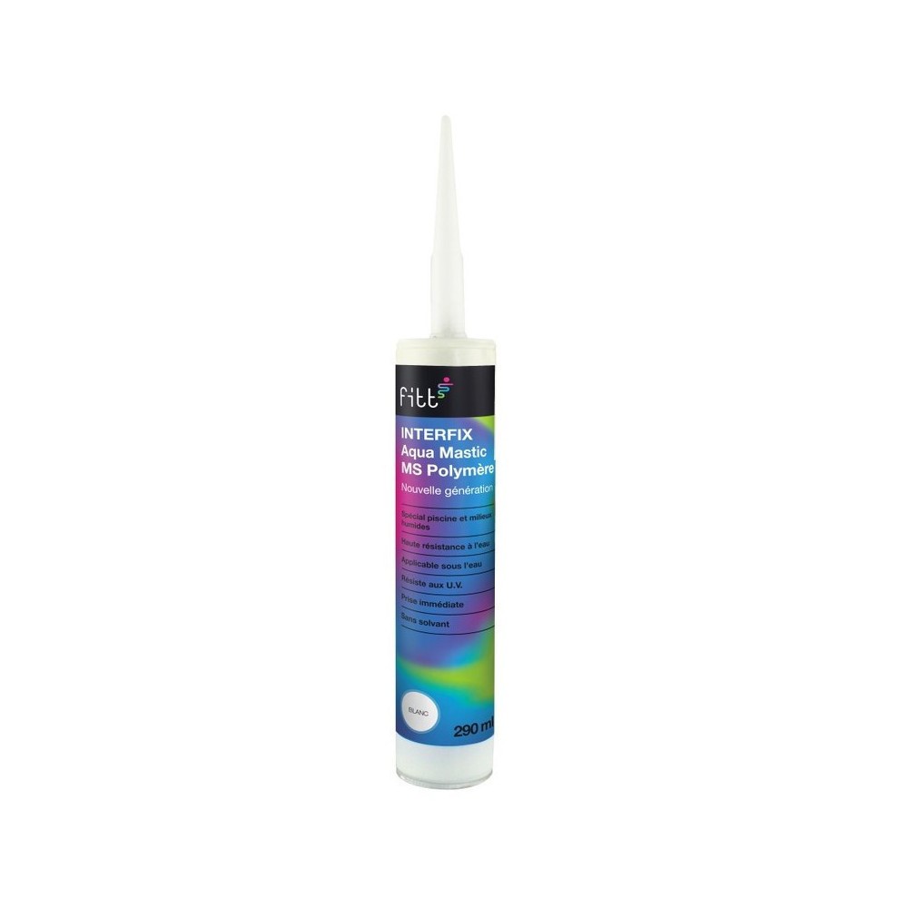 Aqua Mastic MS polymère blanc Interfix 290ml pour rénover votre salle de bain