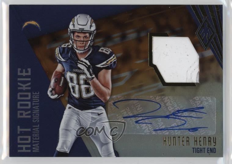 Hunter Henry Panini Phoenix Hot Rookie Material Signature Football #HRSHH Gloves