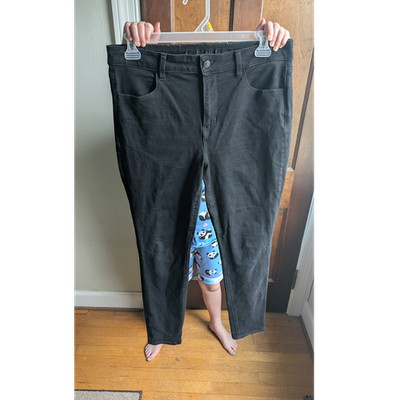 American Eagle Outfitters High Rise Jegging Dream Stretch Black Jeans Women