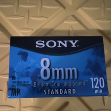 Sony 8mm Video8 MP Standard Grade 120 Min Camcorder Cassette Tape P6-120MPL