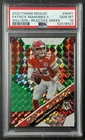 PATRICK MAHOMES II PSA 10 2020 PANINI MOSAIC #WW1 WILL TO WIN PRIZM GREEN 8523