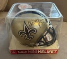 Aaron Brooks Signed Mini Helmet New Orleans Saints Athlon Sports COA