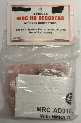 Three (3) DCC Decoder Model AD310 w/NMRA Connector by MRC Title (TS 14-AD340)