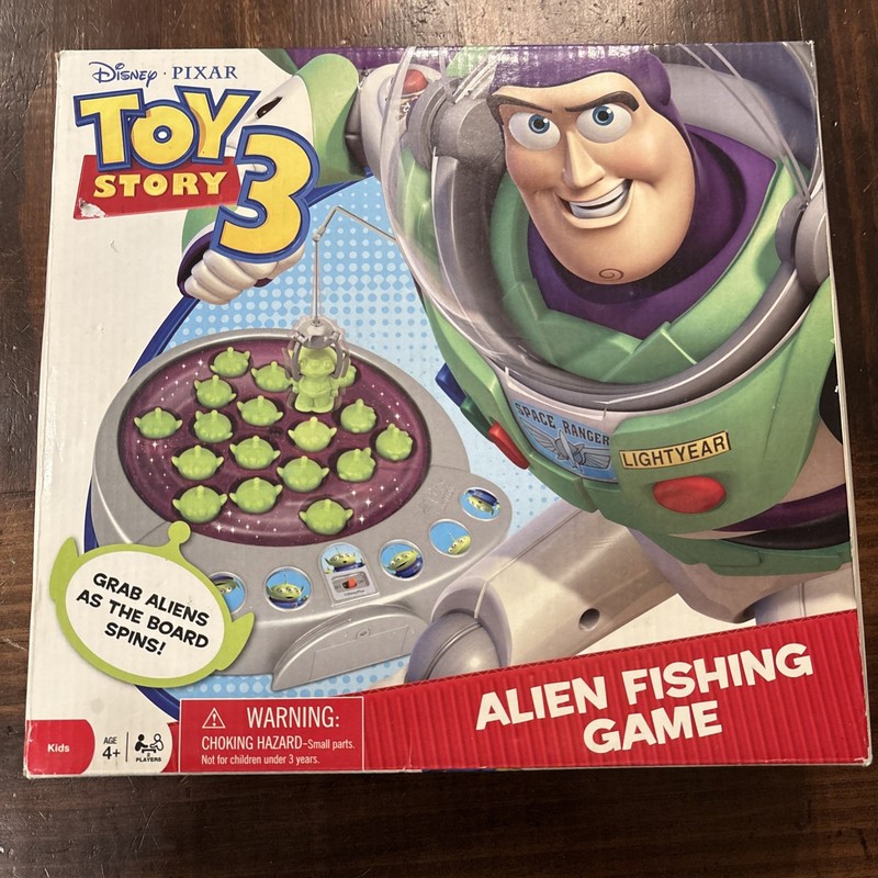 Cardinal Disney Toy Story 3 Alien Fishing Game "Grab Aliens as the Board Spins!"