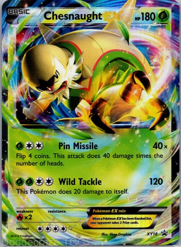 Chesnaught EX XY18 Promo XY Black Star Promos Pokemon LP
