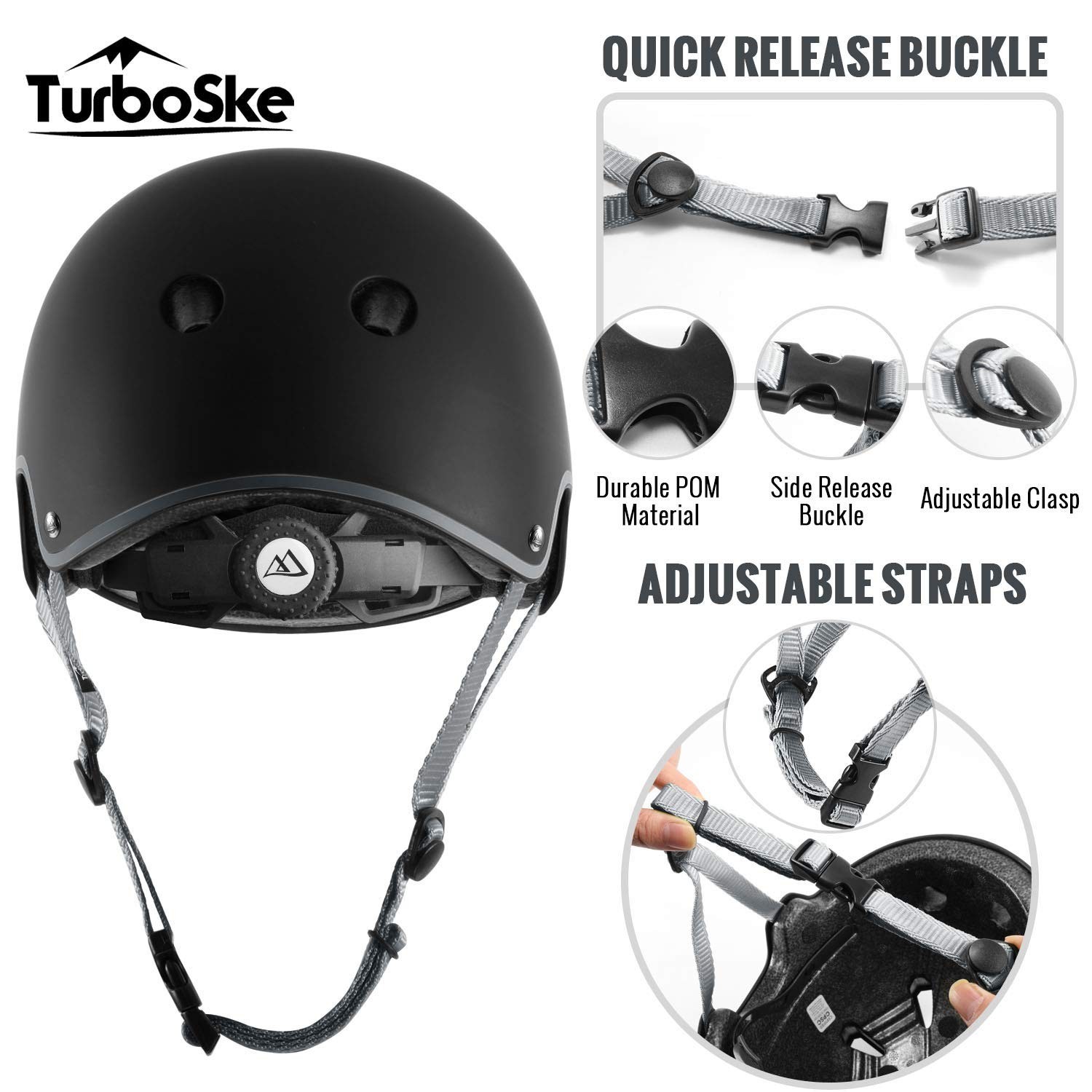 Skateboard Helmet, BMX Helmet, Multi-Sport Helmet, Bike Helmet for Kids, Yout...