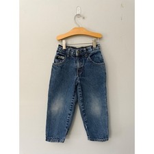Vintage Guess Kids Denim Carpenter Jeans sz 2 years Medium Wash USA 90s Unisex