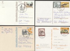 a12 Austria, 4 całostki, czyste stemple