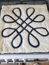 HANDGEMACHTE VINTAGE RETRO HANDGESTEPPTE PATCHWORK KISSENHÜLLE 15 X 15 Zoll BLACKWATCH