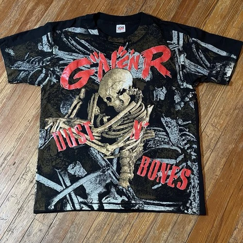 90s Guns N’ Roses Shirt Size XL Band Tour AOP Metal 1990s vintage concert t-shirt, vintage, size XL, single stitch, B+ condition