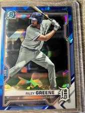 2021 Bowman Chrome Sapphire Cracked - Prospects Riley Greene #BDC-107