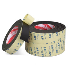 Rubber Self Adhesive Sponge Seal Strip Single Sided Adhesive EVA Black foam