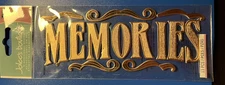 Jolees Boutique  Scrapbook Sticker Dimensional-Memories-1 Piece-New