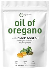 Micro Ingredients Oil of Oregano Softgels 150ct Black Seed