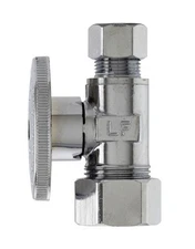 Straight Supply Stop Valve,Chrome,5/8-In. O.D. Compressionx3/8-In. O.D. Compress