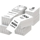 8 Stacks – 4,000 Labels | 4" x 6" Fanfold Thermal Shipping Labels fits zdesigner