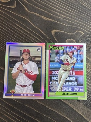 Alec Bohm 2021 Bowman Chrome 1991 Bowman Refractor  #91B-AB RC - Phillies