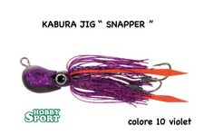 KABURA SNAPPER JIG 40 GR  colore 10 VIOLETTO PESCA MARE BARCA PAGRO CERNIA