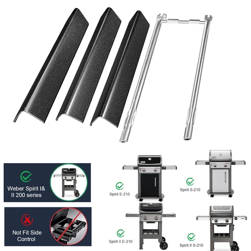 Grill Burner Kit for Weber Spirit I & II 200 with Front Control,E210,E220,S210