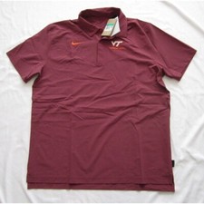 New Men Nike Virginia Tech Hokies Dri Fit Field Short Sleeve Shirt Sz XL(NW60)