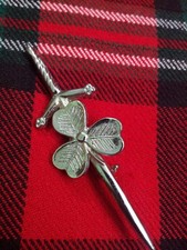 Irish Shamrock Kilt Pin