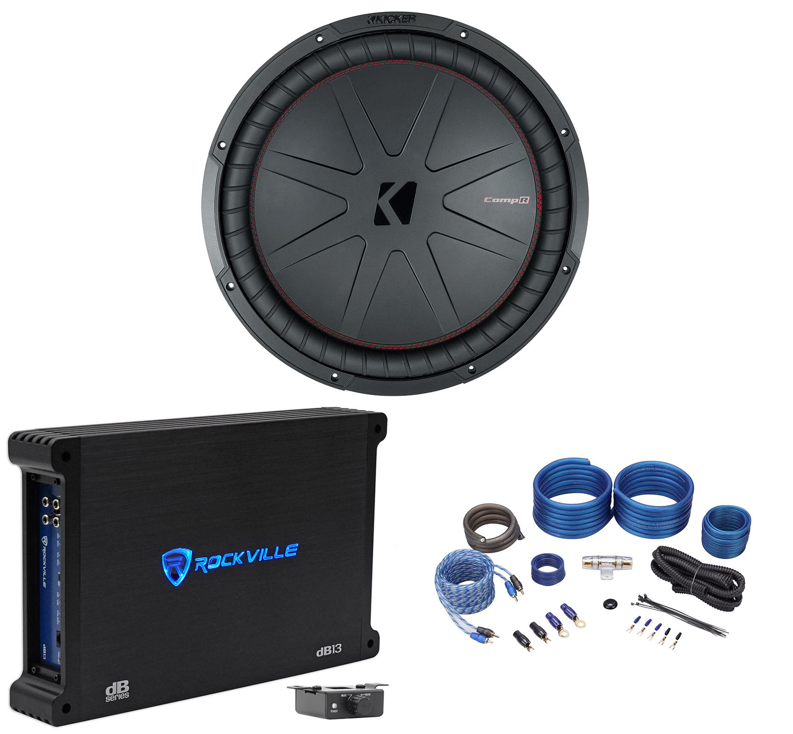 Автомобильный аудио сабвуфер Kicker 48CWR154 COMPR15 15 мощностью 1600 Вт моноусилитель Комплект усилителей 61190₽