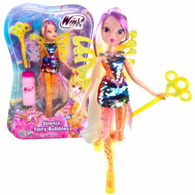 Stella | Sirenix Fairy Bubble Puppe | Winx Club | Fee 28 cm | Seifenblasen Magie