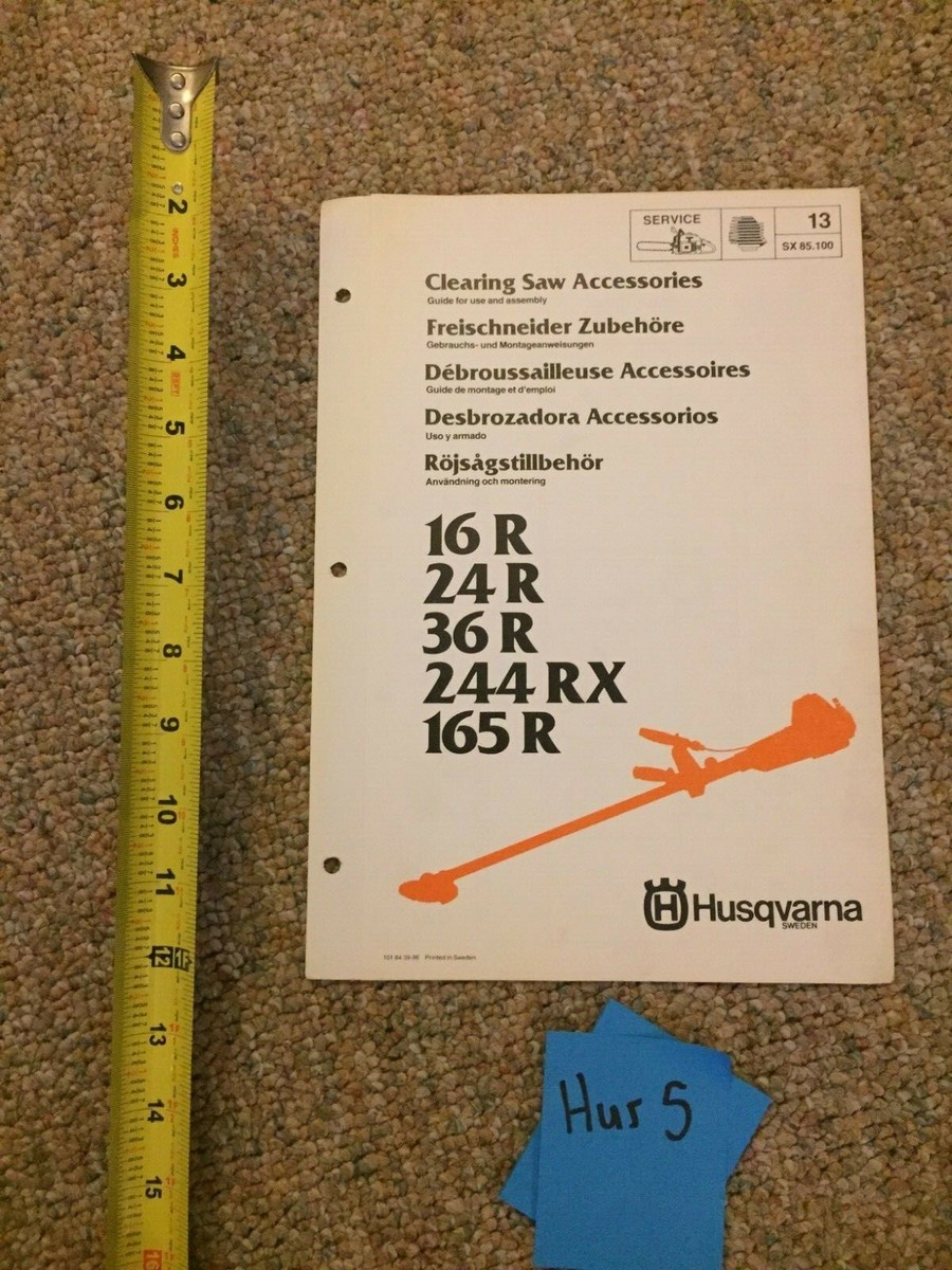Husqvarna 16R 24R 36R 244RX 165R Clearing Saw Accessories Spare Husqvarna 16R 24R 36R 244RX 165R Clearing Saw Accessories Spare