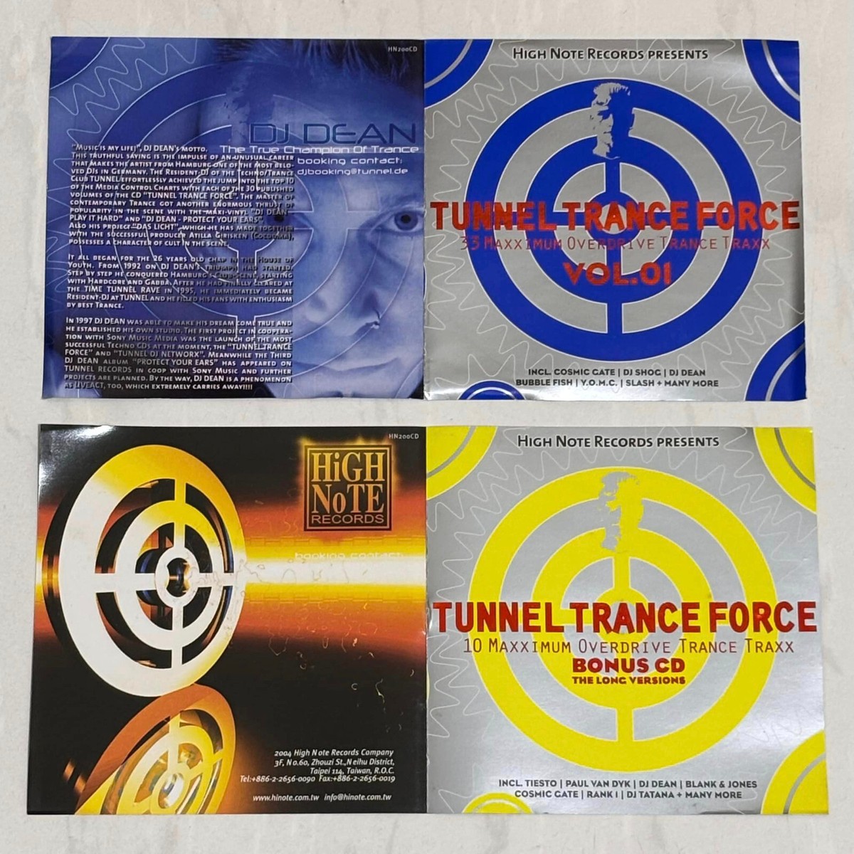 Tunnel Trance Force Vol.1 2004 High Note Records Taiwan Limited Tunnel Trance Force Vol.1 2004 High Note Records Taiwan Limited
