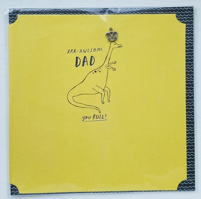 RRR - Toller Papa! Glückwunschkarte zum Vatertag, Du herrschst! Neu & Umschlag
