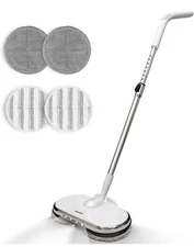 Cordless Electric Mop for Floor Cleaning, AlfaBot WS-24 Floor Scrubber