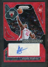 2023-24 ADAMA SANOGO 54/88 AUTO PANINI PRIZM SIGNATURES CHOICE RED ROOKIE RC