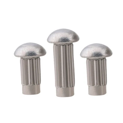 Aluminum Round Pan Head Knurling Rivet Solid Rivets Fasteners M2 M2.5 M3 - Image 1 of 4