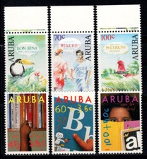Aruba 1991 Mi. 97-102 Neuf ** 100% Bibliothèque, salutations, moulin à vent...