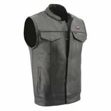 Milwaukee Leather 3524 Men's Motorcycle Vest w/ Heated and Cool-Tec Technology