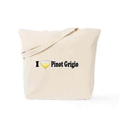 CafePress I Love Pinot Grigio Tote Bag (189133121)