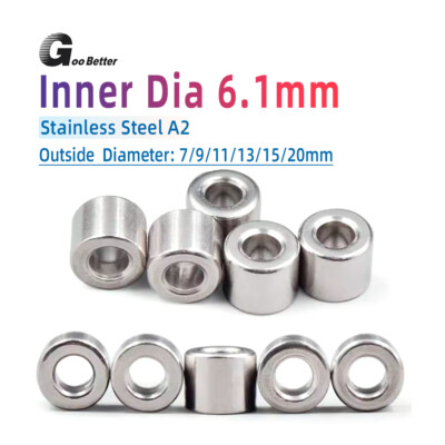 Stainless Steel M6 Spacer Standoff Collar Stand off Spacers Metal Shim L:1~50mm