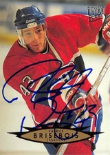Patrice Brisbois autographed Hockey Card (Canadiens) 1996 Fleer Ultra #254