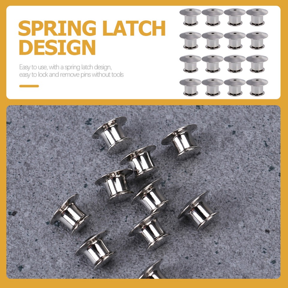 22Pcs Locking Pin Backs Keepers Locking Pin Backs Keepers Clothes